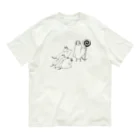 シーツのおばけと犬のシャツのCandy King Organic Cotton T-Shirt