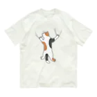 ざわ屋のしがみつく三毛猫 Organic Cotton T-Shirt