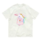 メルティカポエミュウのけせにゃせにゃ オーガニックコットンTシャツ