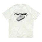 ねこぜもんのCONTINUE？(Type A) オーガニックコットンTシャツ