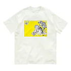 made blueのRetro Design Letter オーガニックコットンTシャツ