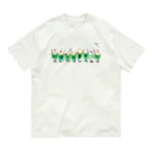 3to10 Online Store SUZURI店のクリームソーダ先輩8人前（セリフ付き） Organic Cotton T-Shirt