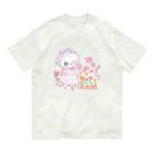 メルティカポエミュウのらずまりーにゃ(せなかに天使の羽) オーガニックコットンTシャツ