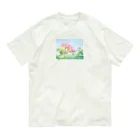 さんぽ / sampoのばらの香り オーガニックコットンTシャツ