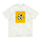 happy_25chanのサッカーボール柄Tシャツ（黄色/白） Organic Cotton T-Shirt