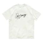 Wooperのベアギター白 Organic Cotton T-Shirt