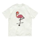 ぺちぺち工房 Pechi Pechi Atelierのふらみんご Organic Cotton T-Shirt