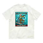 nidan-illustrationのSUZUMEBACHI -NINJA BORG- オーガニックコットンTシャツ