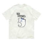 無真獣73号の彷徨える白い亡霊の服 Transgender Pride Colors Organic Cotton T-Shirt