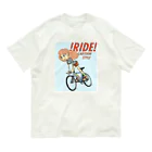 nidan-illustrationの!RIDE! (CARTOON STYLE) オーガニックコットンTシャツ