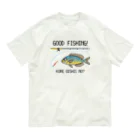猫と釣り人のフエフキダイ_1 オーガニックコットンTシャツ