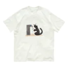 #保護猫カフェひだまり号の手洗い猫 オーガニックコットンTシャツ