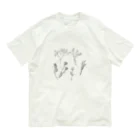  こぐま        のドライフラワー(black) Organic Cotton T-Shirt