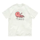 千月らじおのよるにっきのTAKO(色付き) オーガニックコットンTシャツ