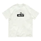 麦畑のRELAXロゴと猫 Organic Cotton T-Shirt