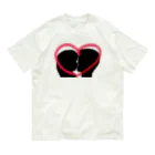 Lily bird（リリーバード）のSilhouette of kiss with heart♥② Organic Cotton T-Shirt