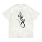 ツバメ堂のとかげちょろり(上向き） Organic Cotton T-Shirt