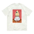 ろう飼い主のふんわりおおばたんさんとネズミ年 オーガニックコットンTシャツ