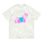 NIKORASU GOのユメカワパンダカー オーガニックコットンTシャツ