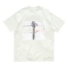 ipunigraphの電信柱 オーガニックコットンTシャツ