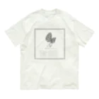 cosakuのきのこシリーズ ： アミガサタケ Organic Cotton T-Shirt