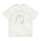 ゆるい動物のTシャツ屋さんのウォンバット 유기농 코튼 티셔츠