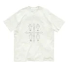 Medusasの日本酒の香味（モノクロver） オーガニックコットンTシャツ