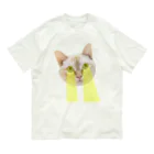 こいぬおじさんのビーム猫 オーガニックコットンTシャツ
