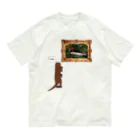 ぎんぺーのしっぽの絵画鑑賞するカワウソ Organic Cotton T-Shirt