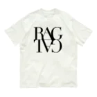 RagTag(ラグタグ)バンド公式グッズの黒ロゴ オーガニックコットンTシャツ