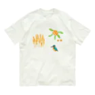 maitoの麦・枇杷・カワセミ オーガニックコットンTシャツ