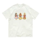 のばら（NOBARA）のFOR KIDS ３人のお姫様Tシャツ オーガニックコットンTシャツ