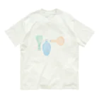 memo-s notesのvase/ヨコ オーガニックコットンTシャツ