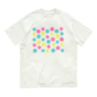 紙単衣 - kamihitoe -のカラフルポップ水引梅結び Organic Cotton T-Shirt