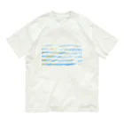 liliumの子供のらくがき【夏色ボーダー】 オーガニックコットンTシャツ