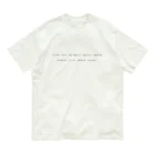 ないものねだりのMorse code オーガニックコットンTシャツ