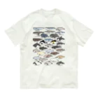 幻想水系branch　byいずもり・ようのゆるホエール（横向き） Organic Cotton T-Shirt