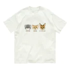 すとろべりーガムFactoryの野生のにゃん3匹 オーガニックコットンTシャツ