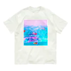 NEON LIGHT STARSの胸に金魚鉢を抱える Organic Cotton T-Shirt