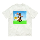 Lily bird（リリーバード）の野原の三毛猫さん Organic Cotton T-Shirt