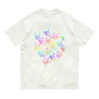 のぐちさきのPEACE-平和への祈り-レインボー オーガニックコットンTシャツ