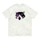 むぎみそ商店のあっかんべー猫 Organic Cotton T-Shirt