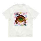 316(MIHIRO)のアカセスジガメちゃん カラフル Organic Cotton T-Shirt