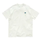 no more.のa rose(blue)_point Organic Cotton T-Shirt