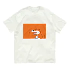 しろくまのかばん屋さん（SUZURI店）のいぬの しばさん オーガニックコットンTシャツ