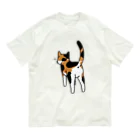 Riotoのねこけつ（三毛猫） オーガニックコットンTシャツ