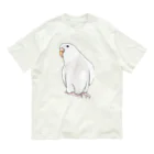 まめるりはことりのアルビノセキセイインコちゃん【まめるりはことり】 オーガニックコットンTシャツ