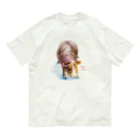 aNone sOnoneのスキニーギニアピッグ オーガニックコットンTシャツ