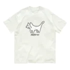 サメ わりとおもいのわりとゆるいねこ オーガニックコットンTシャツ