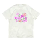 まいにち大変だけどほのぼのって大事の長老と秋桜 Organic Cotton T-Shirt